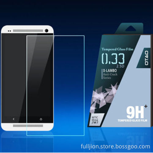 Anti-crack 0.2mm 0.33mm tempered-glass screen protector for HTC ONE MAX